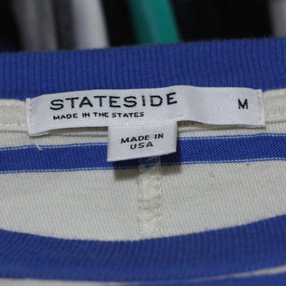 STATESIDE White and Blue Horizontal Striped Dress - Picture 5 of 6